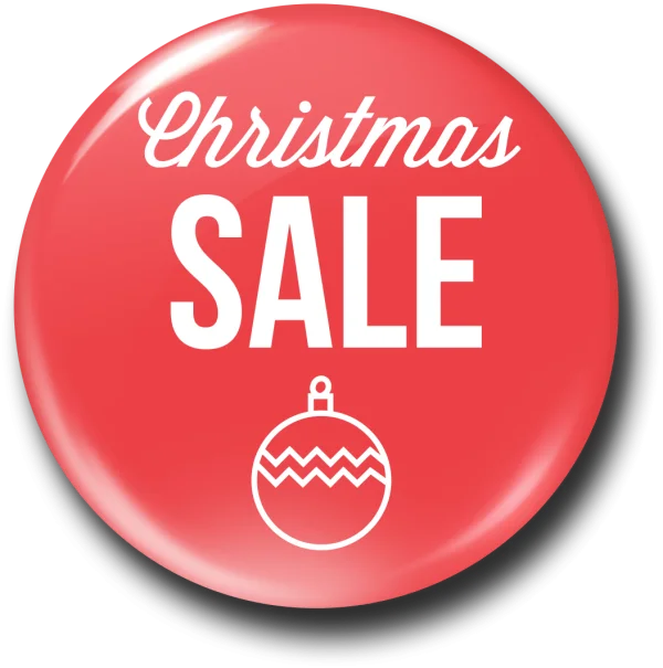 Christmas Sale Button PNG Transparent Background