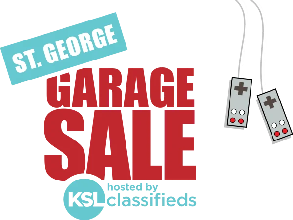 St. George Garage Sale PNG with Retro Game Controllers
