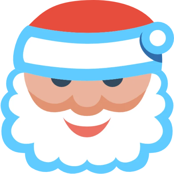 Santa Claus Head Icon PNG Transparent