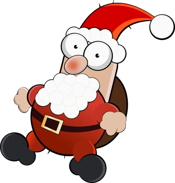 Cartoon Santa Claus PNG Transparent Background