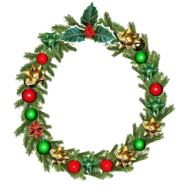 Christmas Wreath PNG Transparent Background
