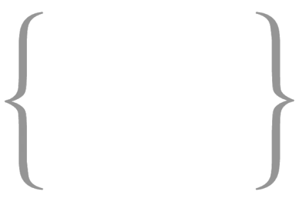 Grey Curly Braces PNG Transparent Background