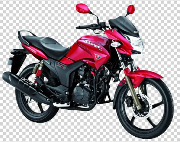 Red Sport Motorcycle PNG Transparent Background