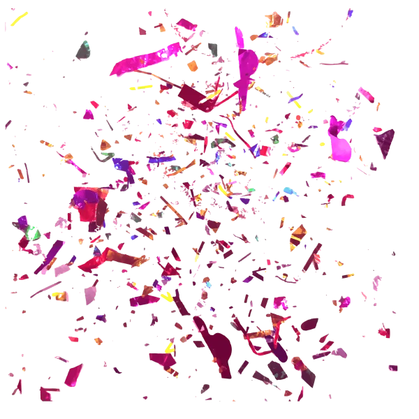 Vibrant Shard Explosion PNG Transparent Background