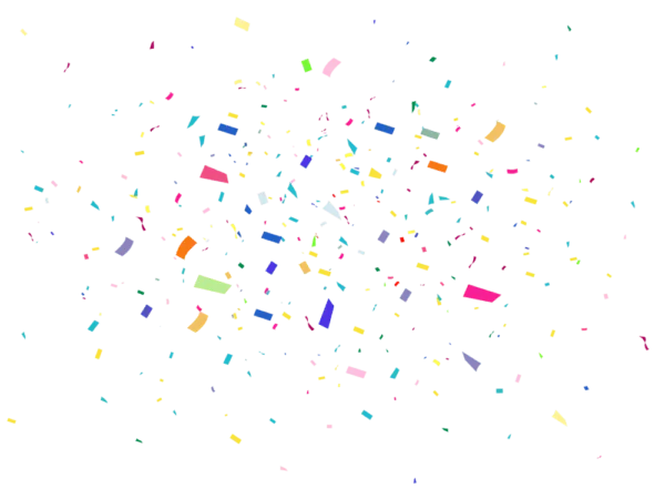 Colorful Confetti Explosion PNG Transparent Background