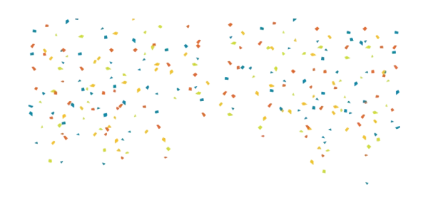 Colorful Confetti Falling PNG Transparent Background