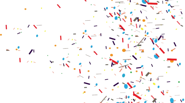 Colorful Confetti Explosion PNG Transparent Background