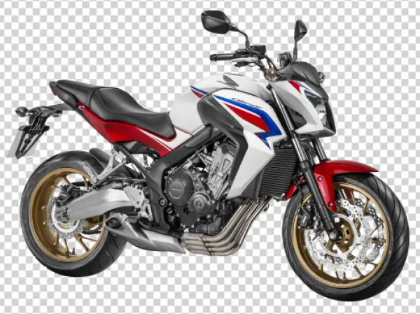 White Honda CB650R Motorcycle Transparent PNG