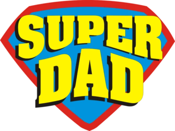 Super Dad Logo PNG Transparent Background