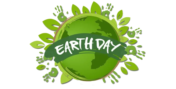 Earth Day Green Globe Icon PNG Transparent Background
