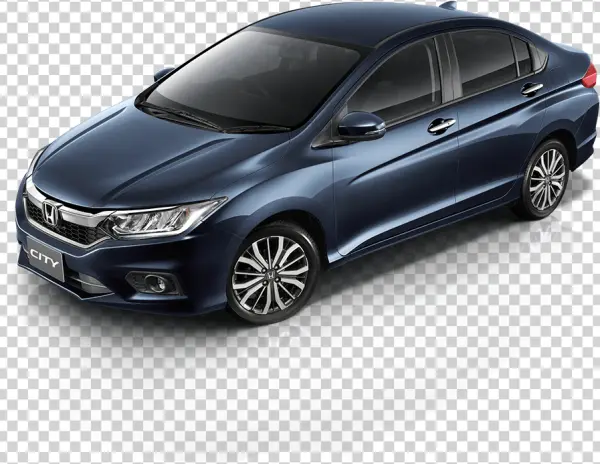 Dark Blue Honda City Car PNG Transparent Background