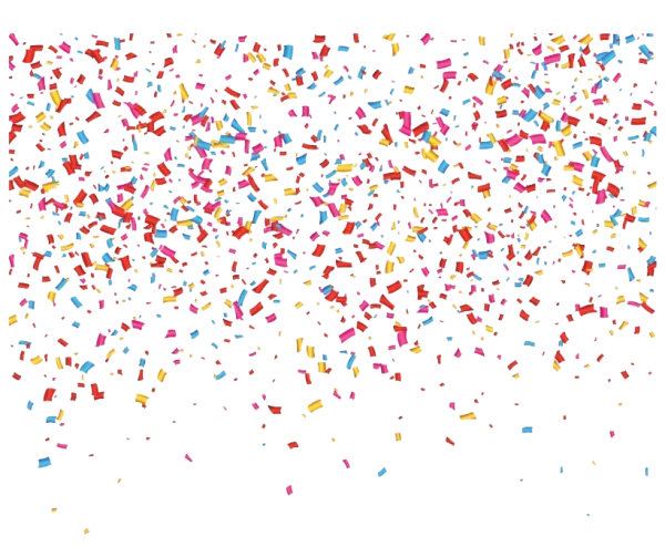 Falling Confetti PNG Transparent Background