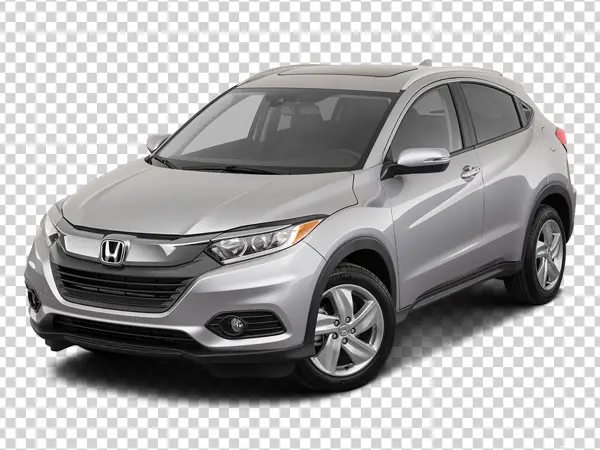 Silver Honda HR-V SUV PNG Transparent Background