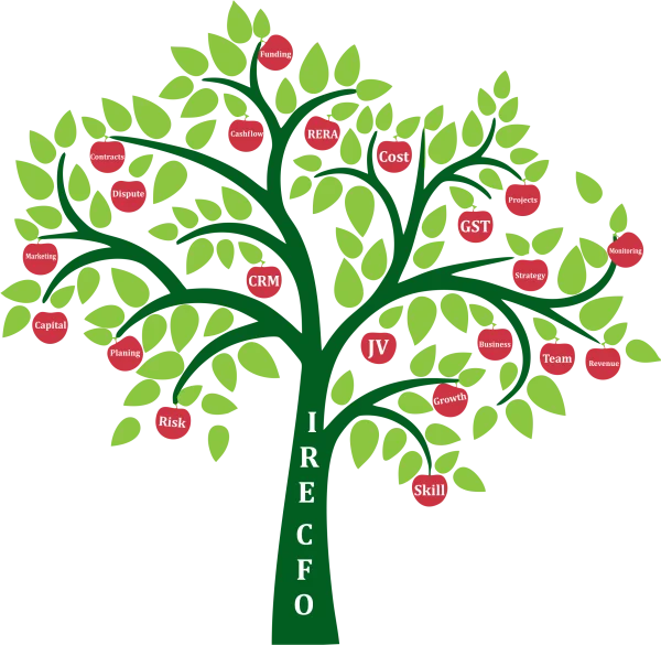 Business Strategy Tree with Keywords PNG Transparent Background