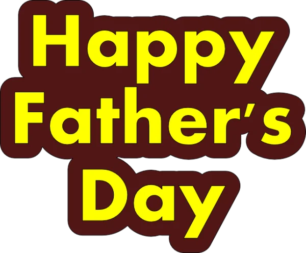 Happy Father's Day Sticker PNG Transparent Background