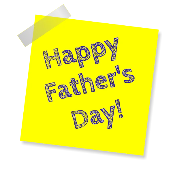 Happy Father's Day Sticky Note PNG