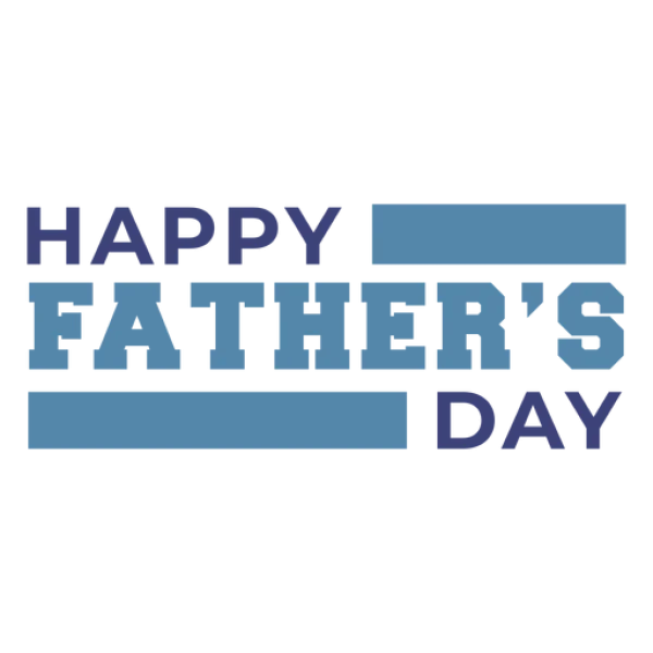 Happy Father's Day Text PNG Transparent