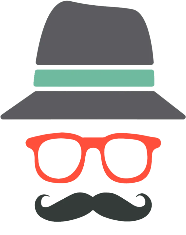Incognito Fedora Glasses Mustache Icon PNG