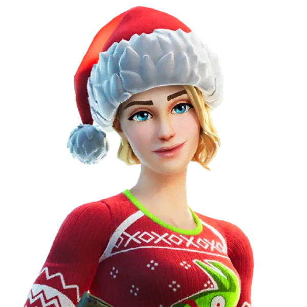 Fortnite Christmas Character PNG Transparent Background