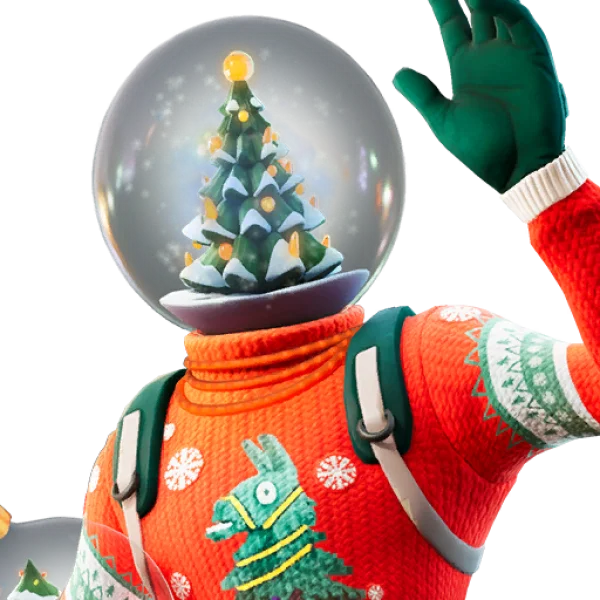 Christmas Snow Globe Character PNG Transparent Background