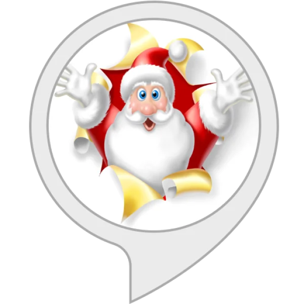 Santa Claus Peeking from Torn Paper Speech Bubble PNG