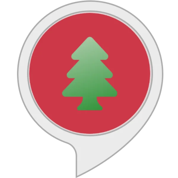 Christmas Tree Icon in Speech Bubble PNG