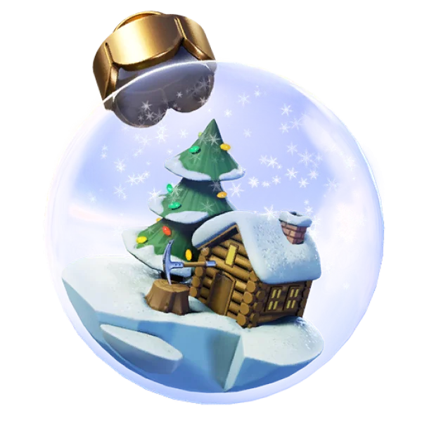 Christmas Snow Globe with Winter Scene PNG