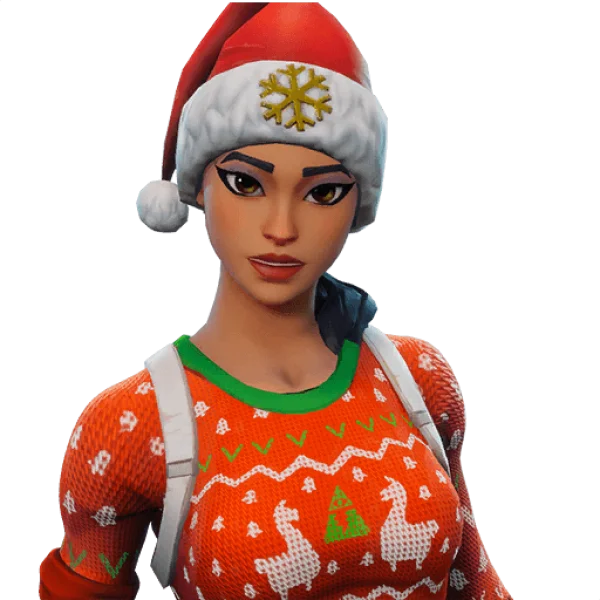 Fortnite Christmas Character PNG Transparent Background