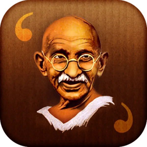 Mahatma Gandhi Portrait Icon PNG Transparent