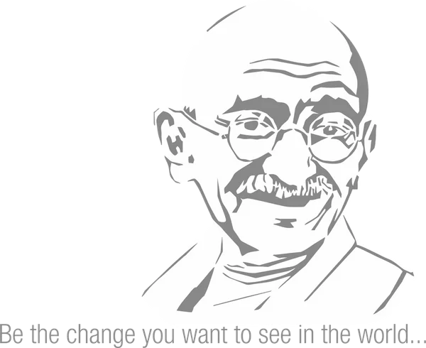 Mahatma Gandhi Quote PNG Transparent Background