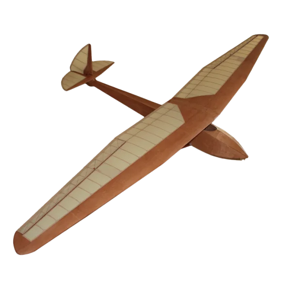 Vintage Wooden Model Glider PNG Transparent