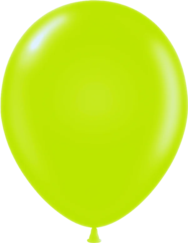 Neon Green Balloon PNG Transparent Background