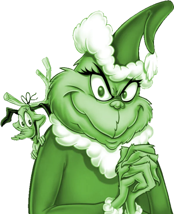Grinch and Max Christmas PNG Transparent Background