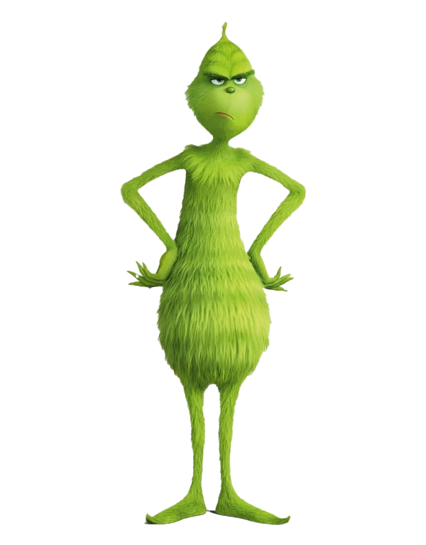 The Grinch Grumpy Pose PNG Transparent