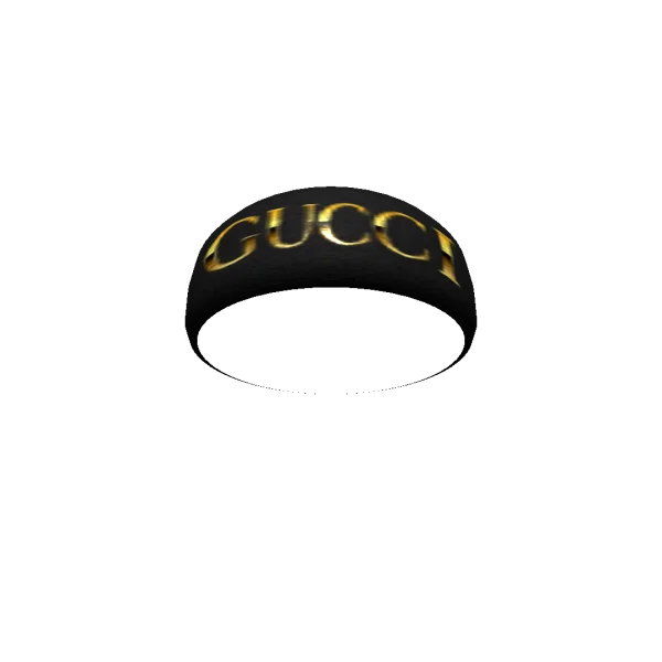 Gucci Beanie with Golden Logo PNG