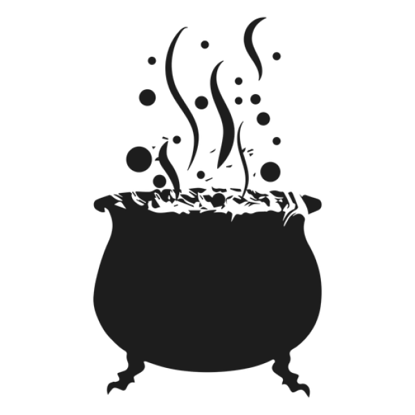Bubbling Witch's Cauldron PNG Transparent Background