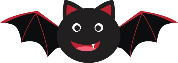 Cute Cartoon Bat PNG Transparent Background