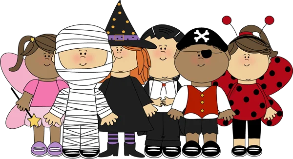 Cute Kids Halloween Costumes PNG Transparent Background
