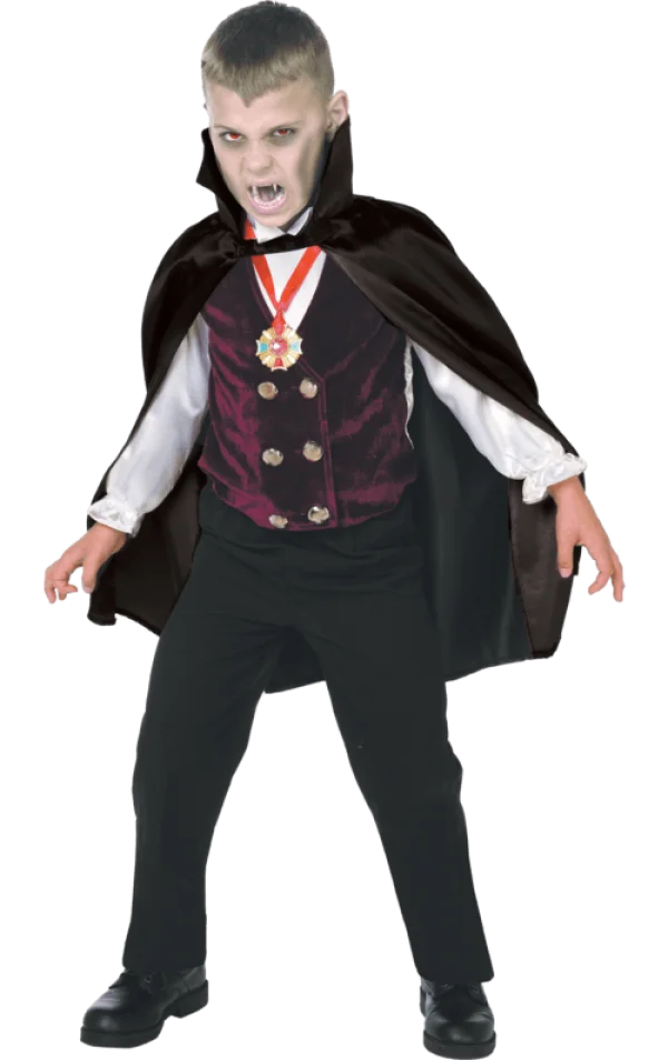 Young Boy Vampire Costume Transparent PNG