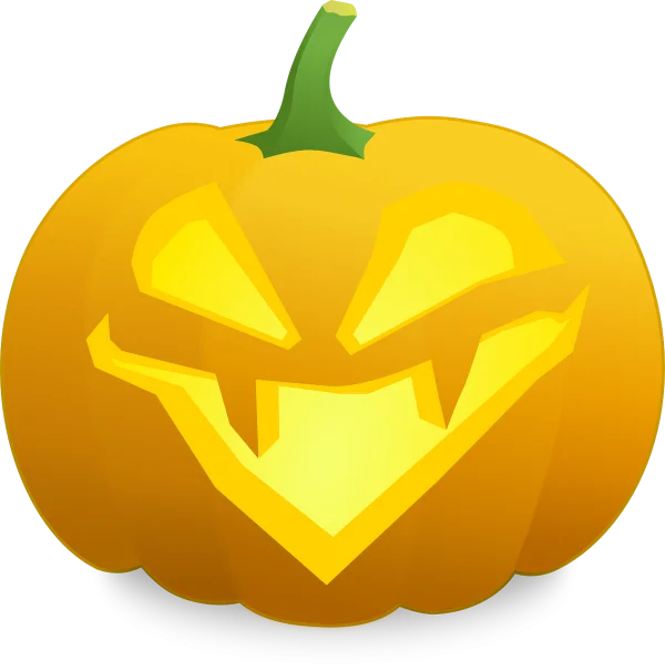 Scary Jack-o'-Lantern PNG Transparent Background