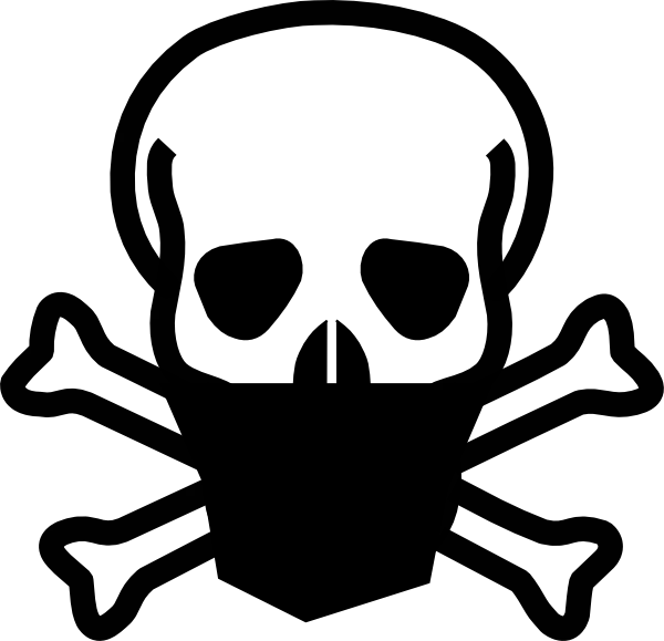 Skull and Crossbones Icon PNG Transparent