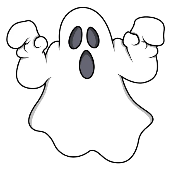 Cartoon Spooky Ghost PNG Transparent Background