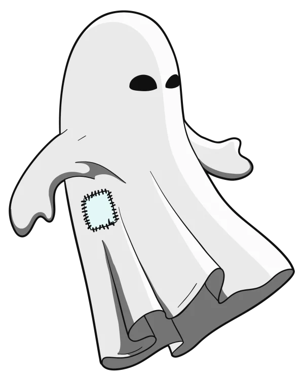 Cute Cartoon Ghost PNG Transparent Background