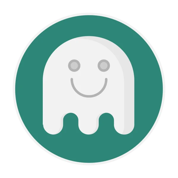 Cute Smiling Ghost Icon PNG