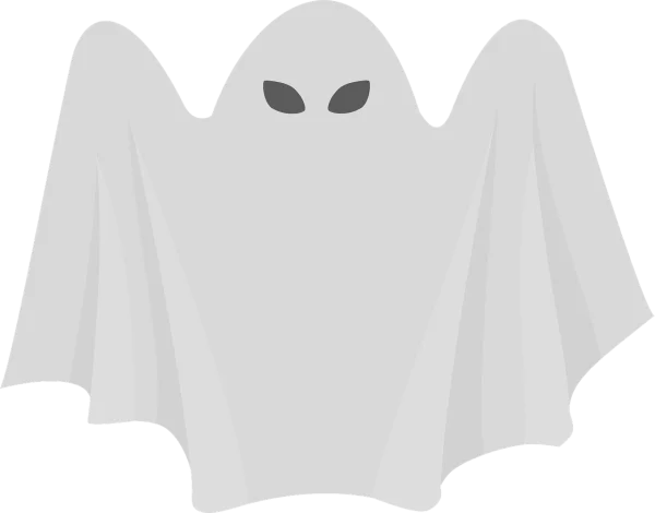 White Halloween Ghost PNG Transparent