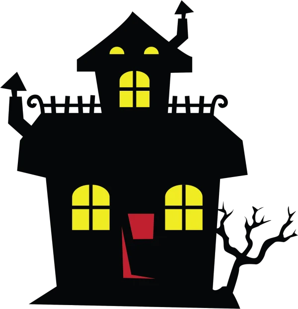 Spooky Haunted House Transparent PNG