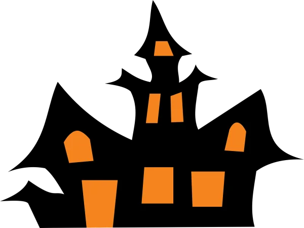 Haunted House Halloween PNG Transparent Background