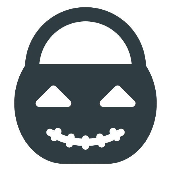 Halloween Candy Bucket Icon PNG