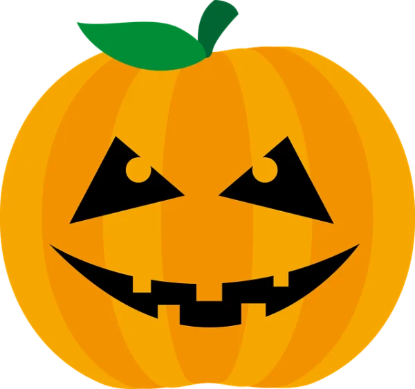 Smiling Jack-o'-lantern Halloween Pumpkin PNG