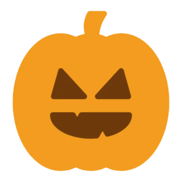 Scary Jack-o'-Lantern Pumpkin PNG Transparent Background